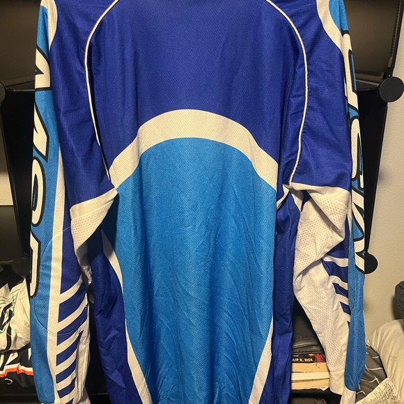 Vintage MSR Sixty Six MX Motocross White and Blue Longsleeve - Picture 2 of 3